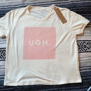 Cotton.com Tbar Winnie Ringer “UGH” SS Tee